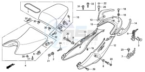 CBF600NA drawing SEAT/SEAT COWL