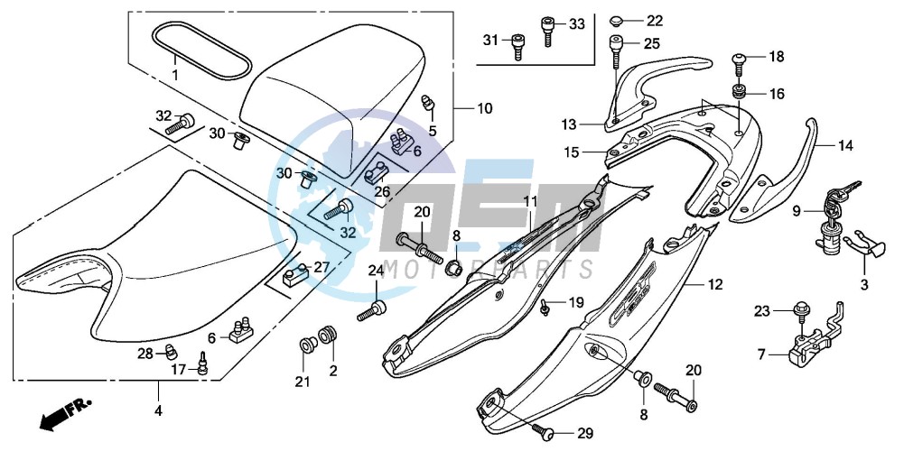 SEAT/SEAT COWL