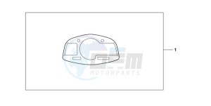 CBR600RA9 Korea - (KO / ABS MK) drawing METER PANEL