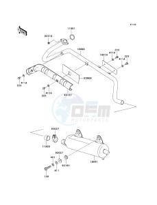 KVF 360 B [PRAIRIE 360] (B6F-B9F) B8F drawing MUFFLER-- S- -