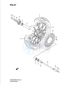 DR125SML 0 drawing FRONT WHEEL