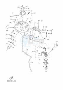 MT-125 MTN125-A (B6G1) drawing FUEL TANK