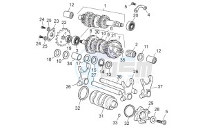 SX 50 (EMEA) drawing Gear box