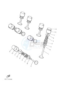 XJR1300C XJR 1300 (2PN4) drawing VALVE