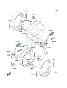 KFX50 KSF50-A3 EU drawing Front Brake