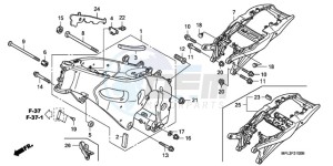 CBR1000RA9 UK - (E / ABS) drawing FRAME BODY