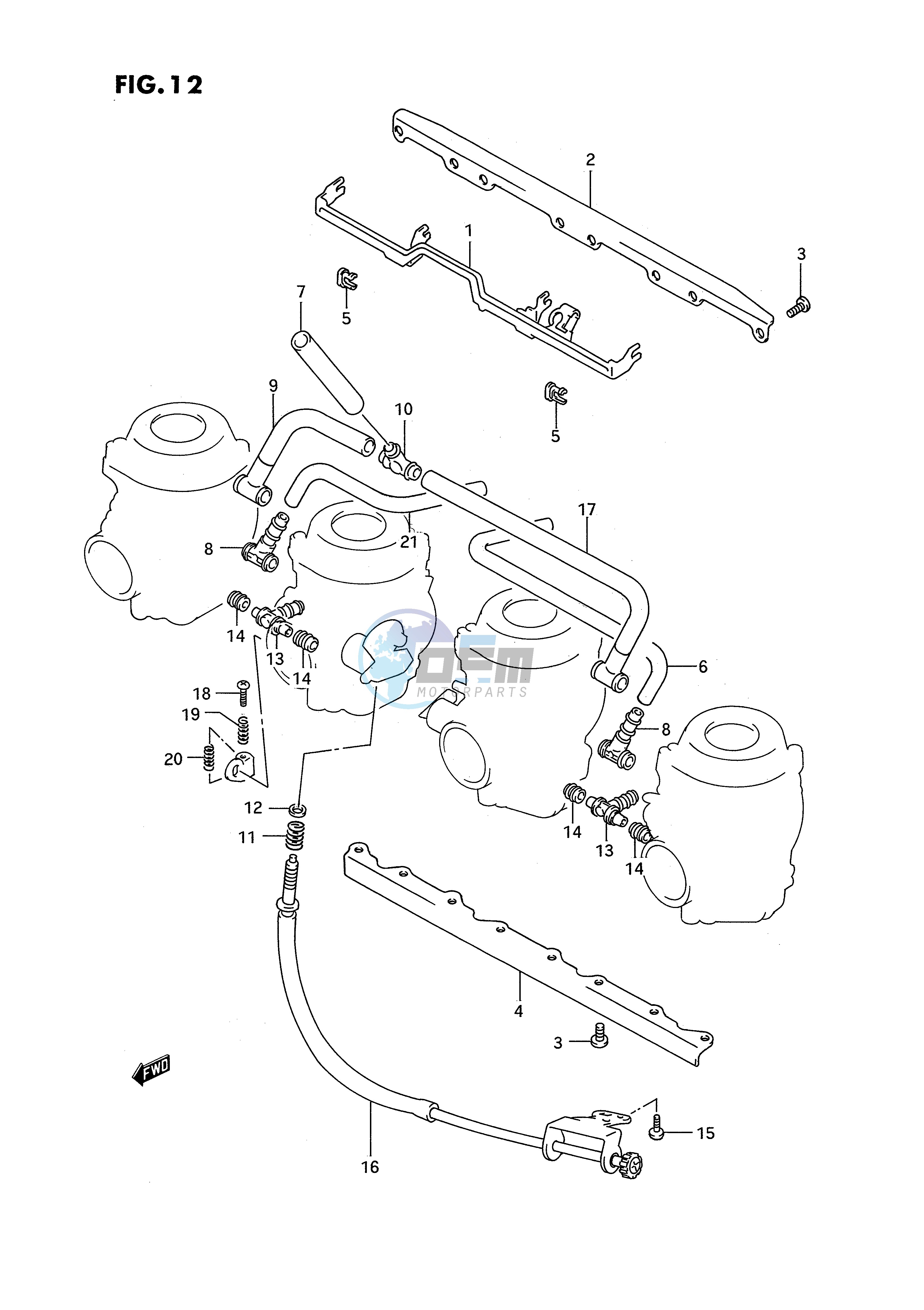 CARBURETOR FITTINGS (MODEL N P)