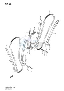 VL800 INTRUDER EU drawing CAM CHAIN