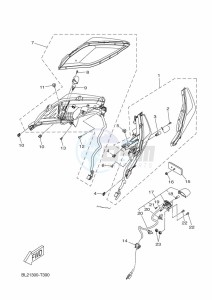 YP400RA XMAX 400 ABS (BL14) drawing TAILLIGHT