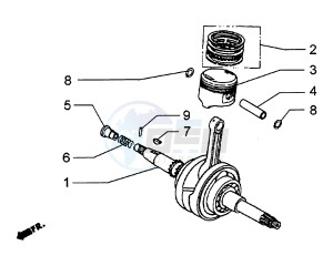 Hexagon 250 GT (578477) 578477 drawing Drive shaft - Cylinder - Piston