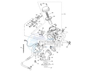 YP R X-MAX ABS 250 drawing THROTTLE BODY