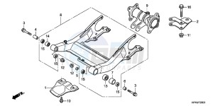 CBR650FAG CBR650F 6ED - (6ED) drawing SWINGARM