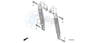 PES125R9 Europe Direct - (ED / STC) drawing REAR CUSHION