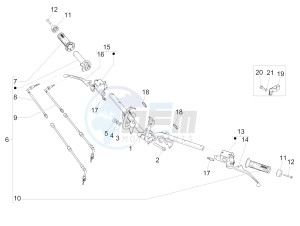 MEDLEY 125 4T IE ABS E3, E4 (APAC) drawing Handlebars - Master cil.