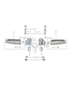 KISBEE 50 N drawing FOOTREST