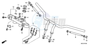 VT750C2BB Shadow E drawing HANDLE PIPE (VT750C2B)