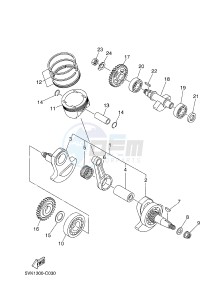 XT660R (5VKL 5VKL 5VKL 5VKL) drawing CRANKSHAFT & PISTON