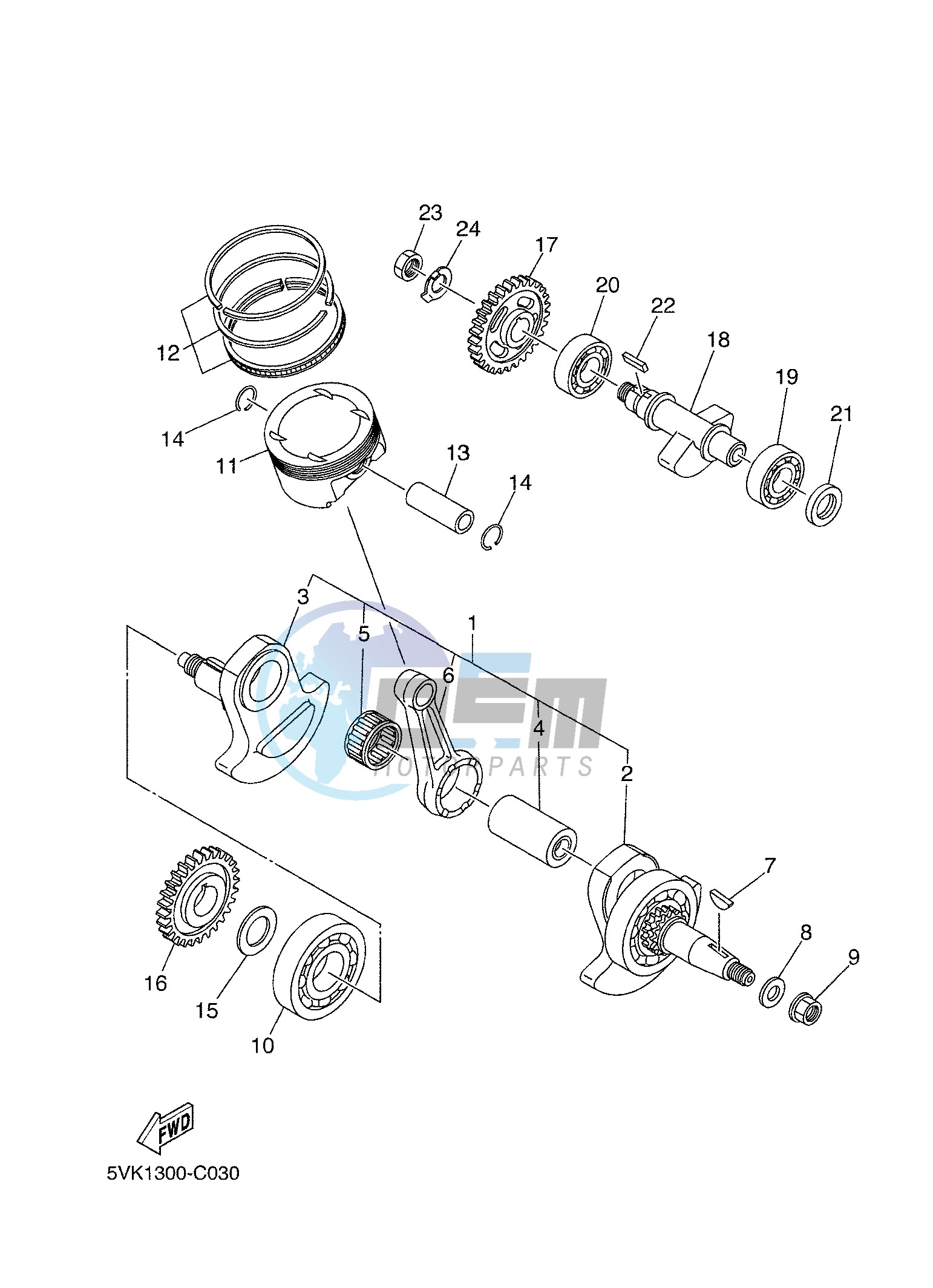 CRANKSHAFT & PISTON