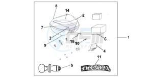 CBF1000A9 EK drawing 35L TOPBOX PEARL COOL WHITE