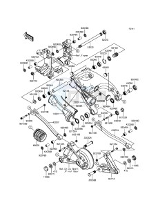 1400GTR ABS ZG1400EGF FR GB XX (EU ME A(FRICA) drawing Swingarm