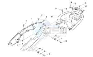 Norge 1200 IE 8V EU and 2016 USA-CN drawing Rear body - Rear fairing