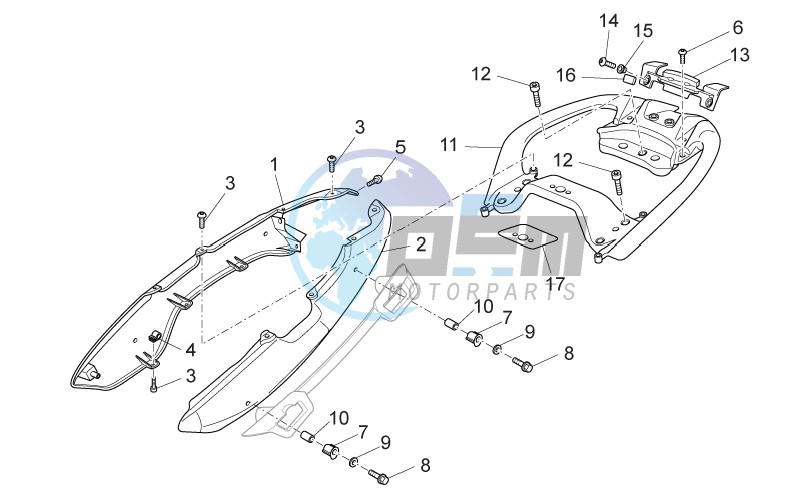 Rear body - Rear fairing