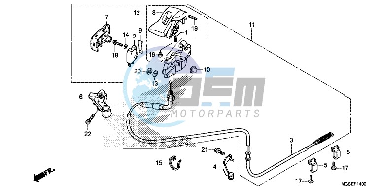 PARKING BRAKE LEVER