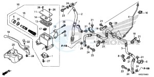 TRX420FA1F TRX420 Europe Direct - (ED) drawing FRONT BRAKE MASTER CYLINDER