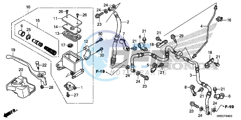 FRONT BRAKE MASTER CYLINDER