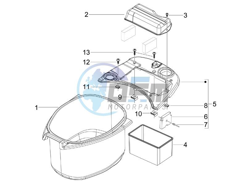 Helmet housing - Undersaddle