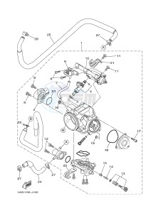 YFM700R YFM700RF RAPTOR 700R (2LS3) drawing THROTTLE BODY ASSY 1