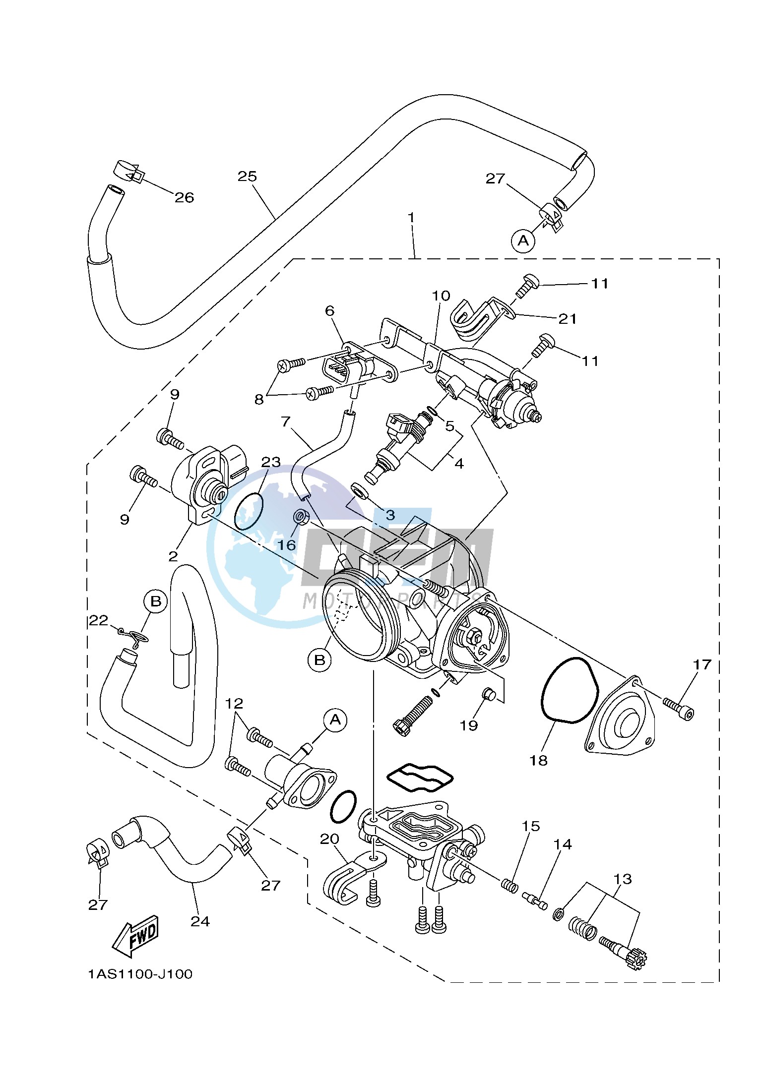 THROTTLE BODY ASSY 1