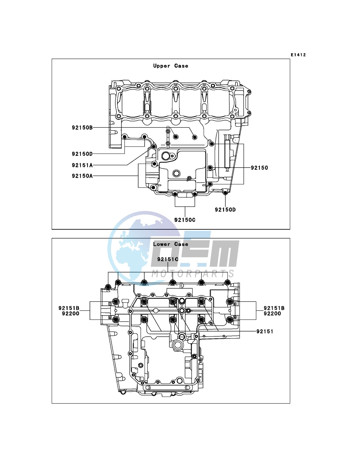 Crankcase Bolt Pattern