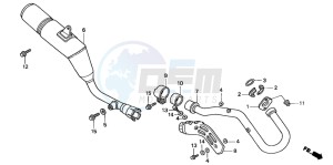 NX125 drawing EXHAUST MUFFLER