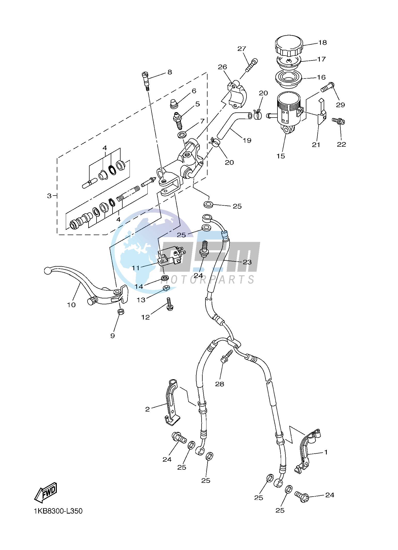 FRONT MASTER CYLINDER