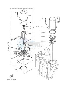 F250BETX drawing TILT-SYSTEM-2