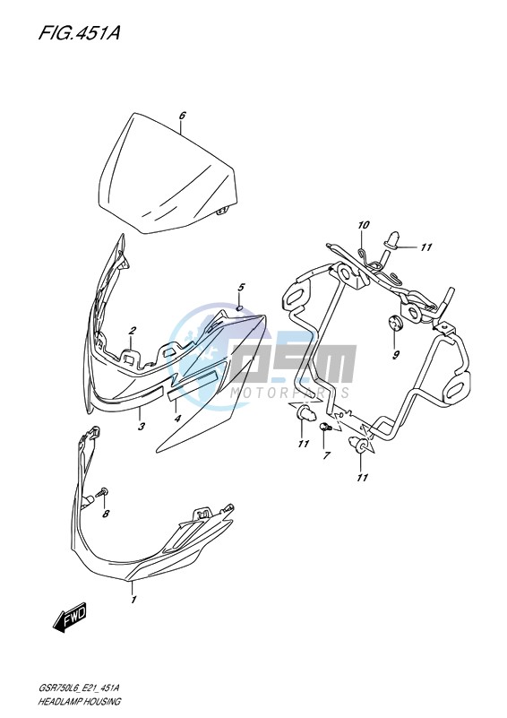 HEADLAMP HOUSING