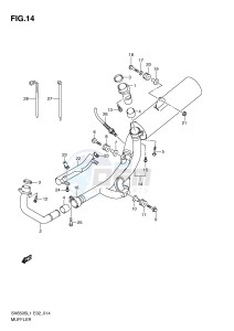 SV650S (E2) drawing MUFFLER