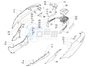 MP3 500 MAXI SPORT-BUSINESS-ADVANCED E4 ABS (EMEA-APAC) drawing Side cover - Spoiler