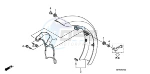 VT1300CXAB drawing FRONT FENDER