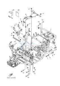 YXZ1000ES YXZ10YPSG YXZ1000R EPS SPECIAL EDITION (2HC1) drawing FRAME