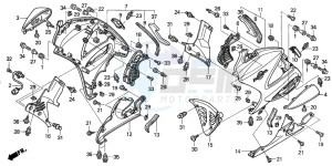 ST1300 drawing LOWER COWL