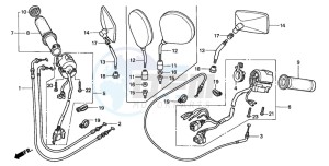 GL1500CT VALKYRIE drawing SWITCH/CABLE