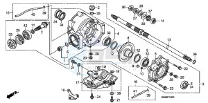 TRX250XC drawing REAR FINAL GEAR