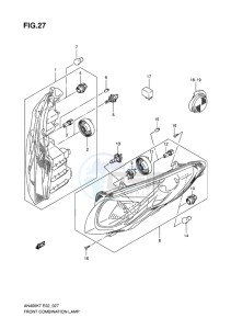 AN400 ABS BURGMAN EU-UK drawing FRONT COMBINATION LAMP