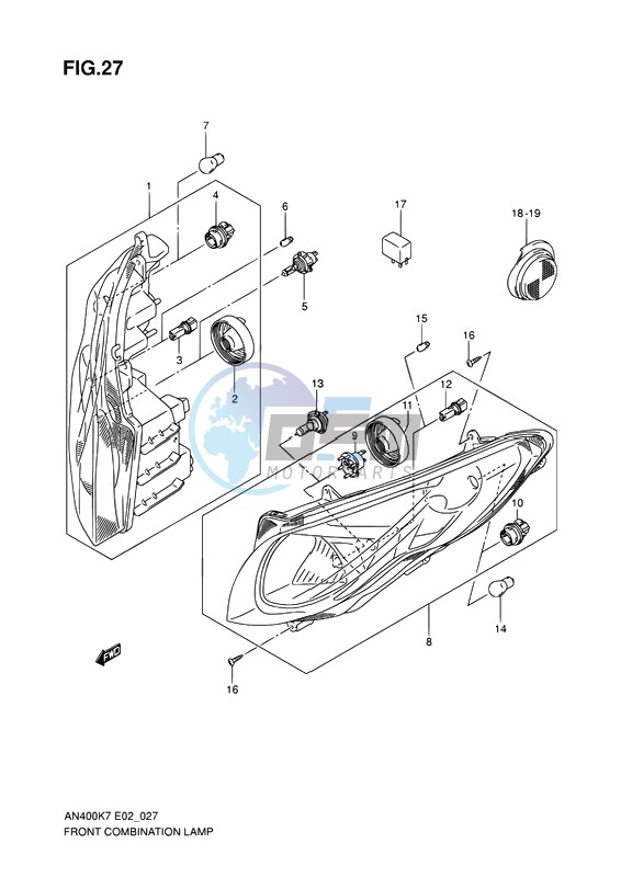 FRONT COMBINATION LAMP