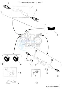 YFM700FWBD KODIAK 700 EPS (B5KS) drawing WVTA LIGHTING