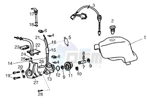 SENDA SM - 50 cc drawing OIL PUMP