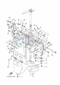 FL225FET drawing FRONT-FAIRING-BRACKET