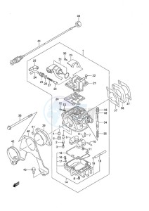 DF 25 V-Twin drawing Carburetor Non-Remote Control